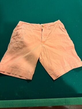 American Eagle Outfitters Peach Flat-Front Shorts